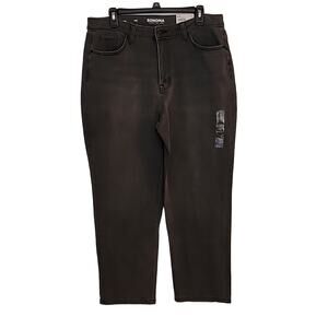 Sonoma Vintage-Style High Rise Washed Black Jeans, NWT, 14S